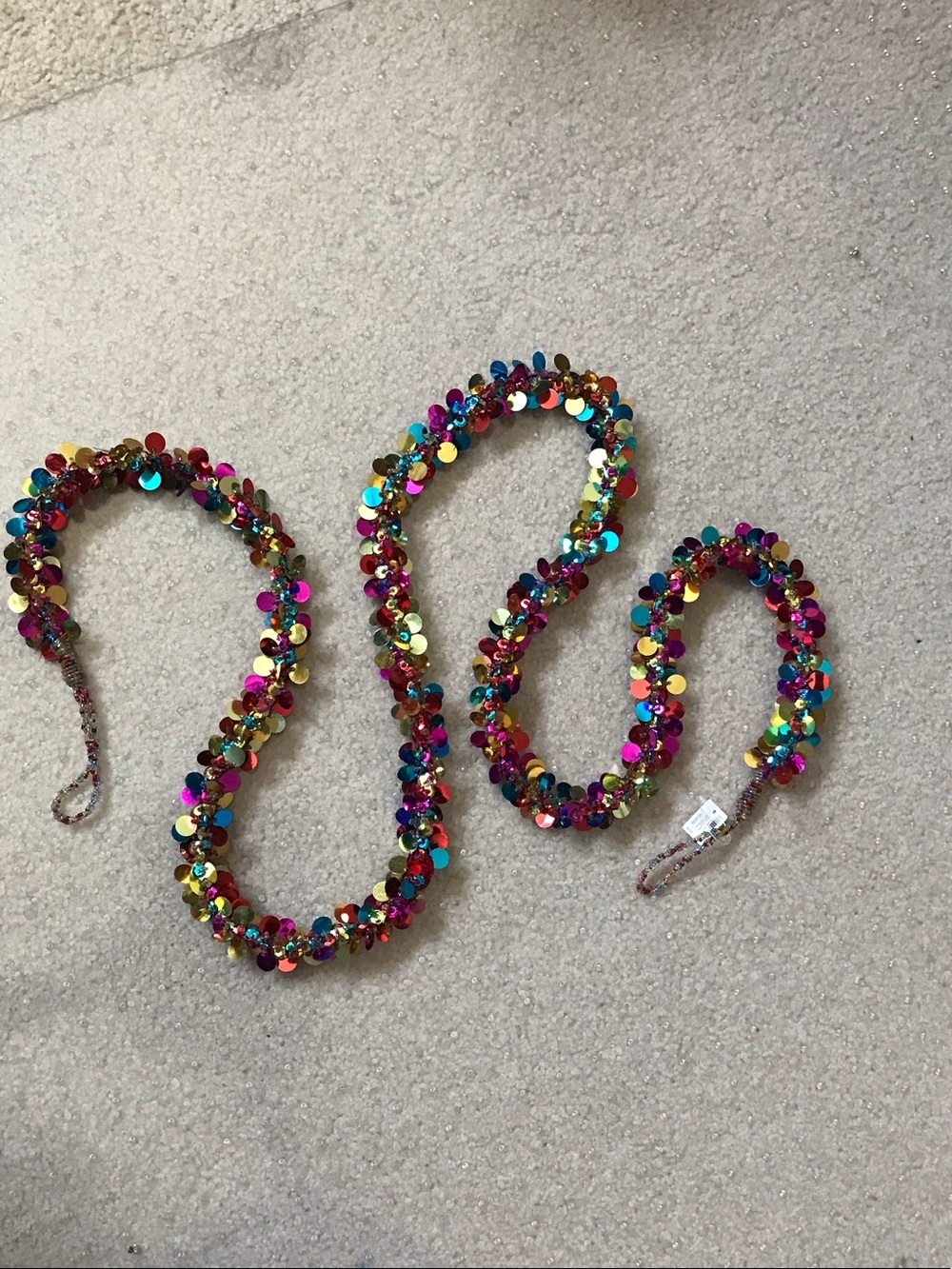 60” Multicolor Sequin Statement Garland